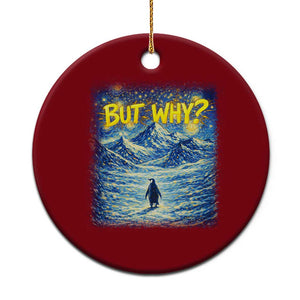 But Why Penguin Ceramic Ornament Starry Night Van Gogh Nihilist Penguin Hiking TS14 1pc Red Print Your Wear