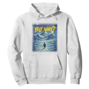 But Why Penguin Hoodie Starry Night Van Gogh Nihilist Penguin Hiking TS14 White Print Your Wear
