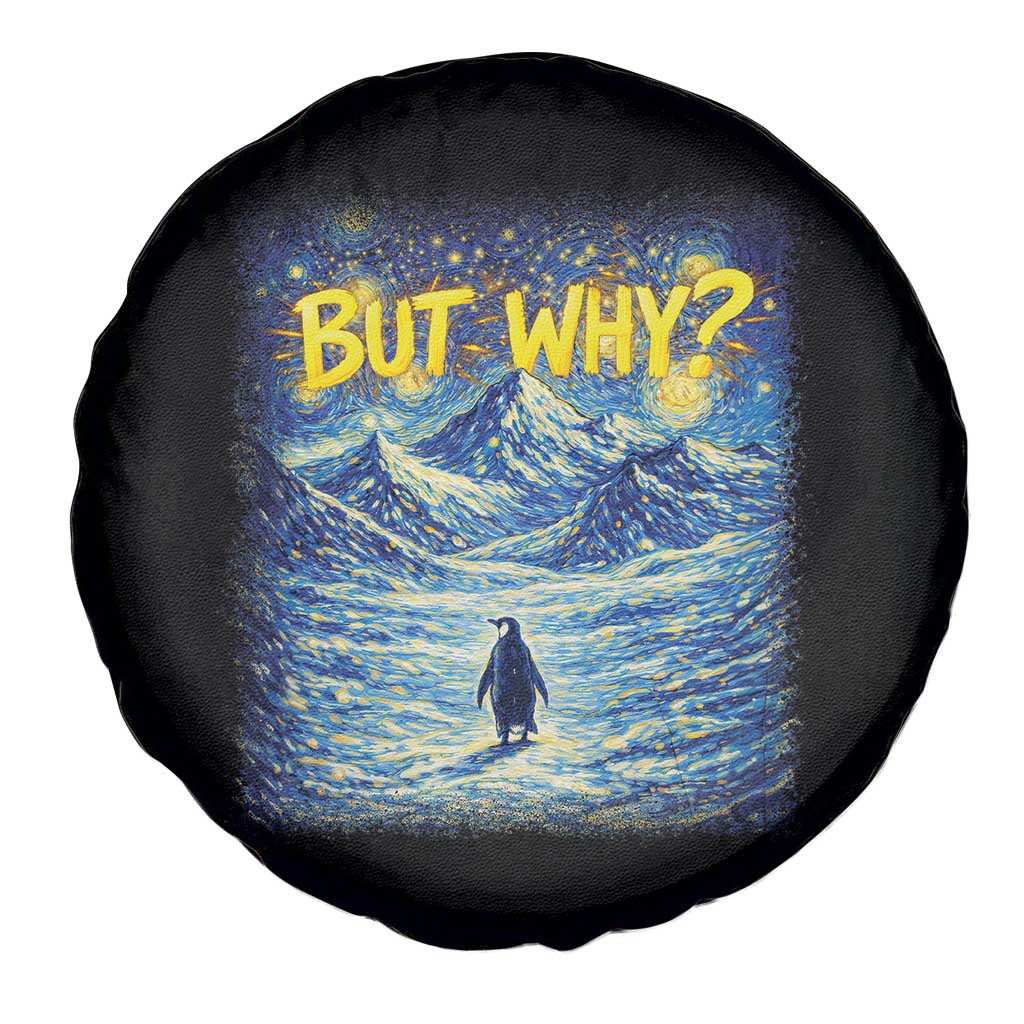 But Why Penguin Spare Tire Cover Starry Night Van Gogh Nihilist Penguin Hiking TS14 Print Your Wear