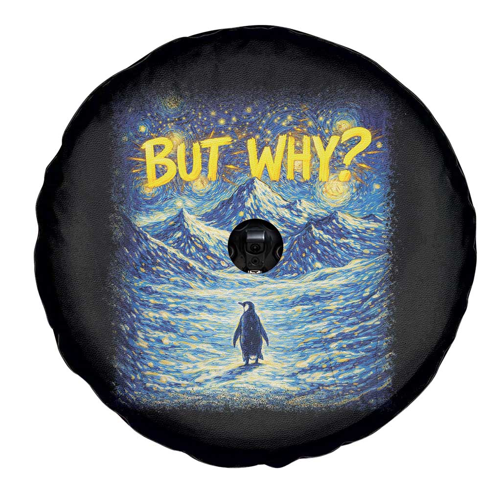 But Why Penguin Spare Tire Cover Starry Night Van Gogh Nihilist Penguin Hiking TS14 Print Your Wear