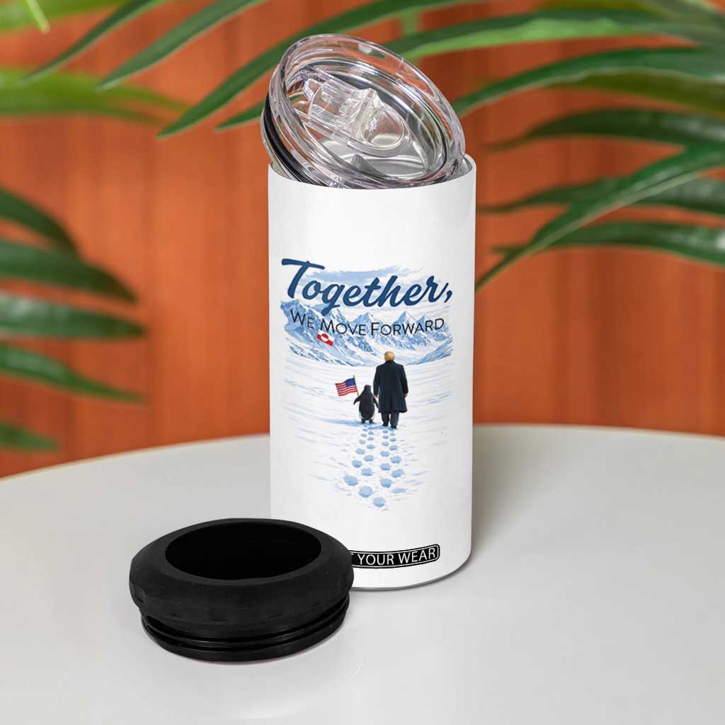Funny Penguin Protest 4 in 1 Can Cooler Tumbler Trump Nihilist Penguin Minimal Political Meme TS14 Print Your Wear