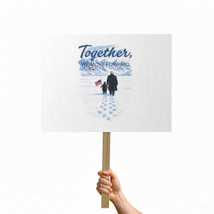 Funny Penguin Protest Protest Sign Trump Nihilist Penguin Minimal Political Meme TS14 Horizontal 18" × 24" White Print Your Wear