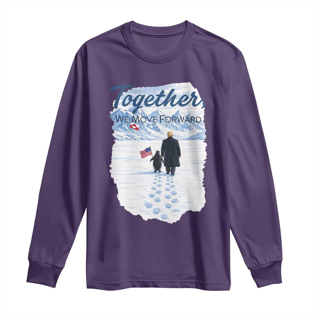 Funny Penguin Protest Long Sleeve Shirt Trump Nihilist Penguin Minimal Political Meme TS14 Purple Print Your Wear