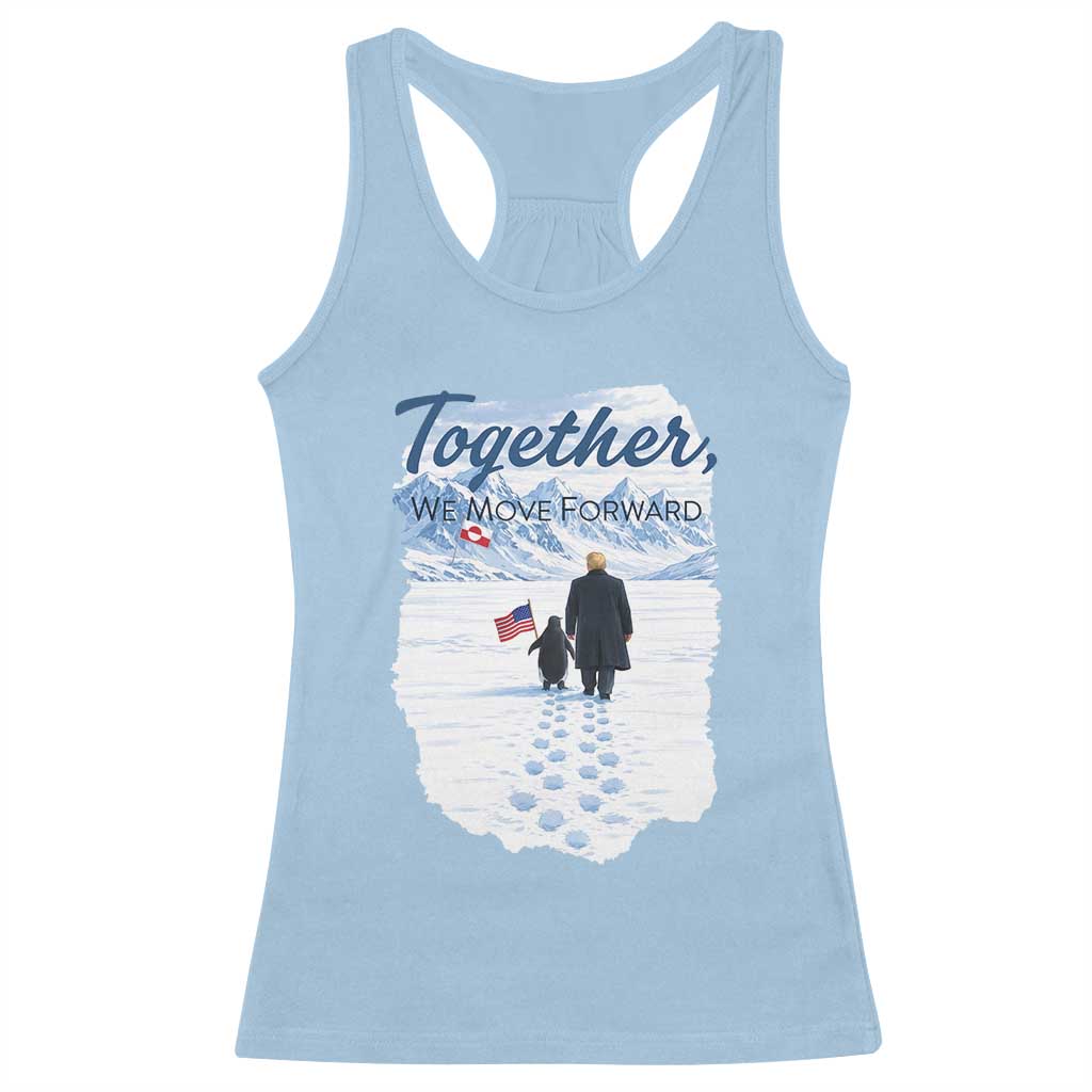 Funny Penguin Protest Racerback Tank Top Trump Nihilist Penguin Minimal Political Meme TS14 Light Blue Print Your Wear