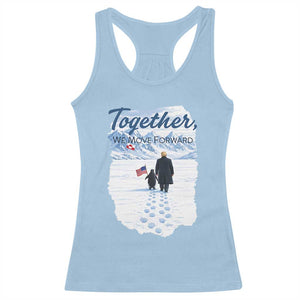 Funny Penguin Protest Racerback Tank Top Trump Nihilist Penguin Minimal Political Meme TS14 Light Blue Print Your Wear