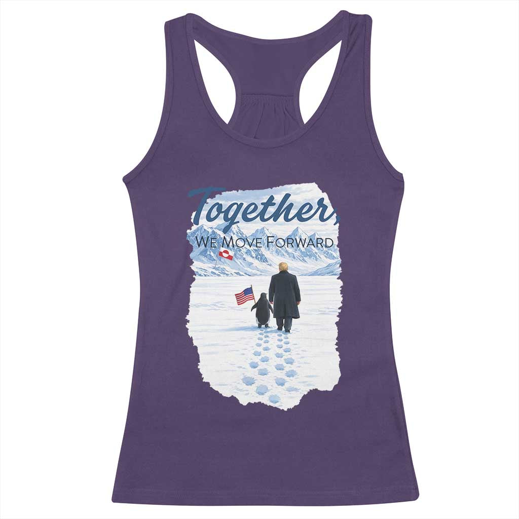 Funny Penguin Protest Racerback Tank Top Trump Nihilist Penguin Minimal Political Meme TS14 Purple Print Your Wear