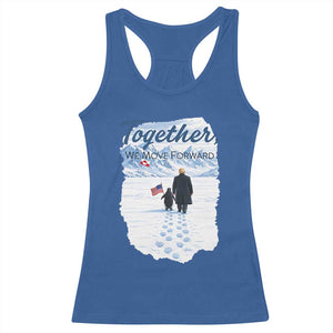 Funny Penguin Protest Racerback Tank Top Trump Nihilist Penguin Minimal Political Meme TS14 Royal Blue Print Your Wear