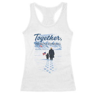 Funny Penguin Protest Racerback Tank Top Trump Nihilist Penguin Minimal Political Meme TS14 White Print Your Wear