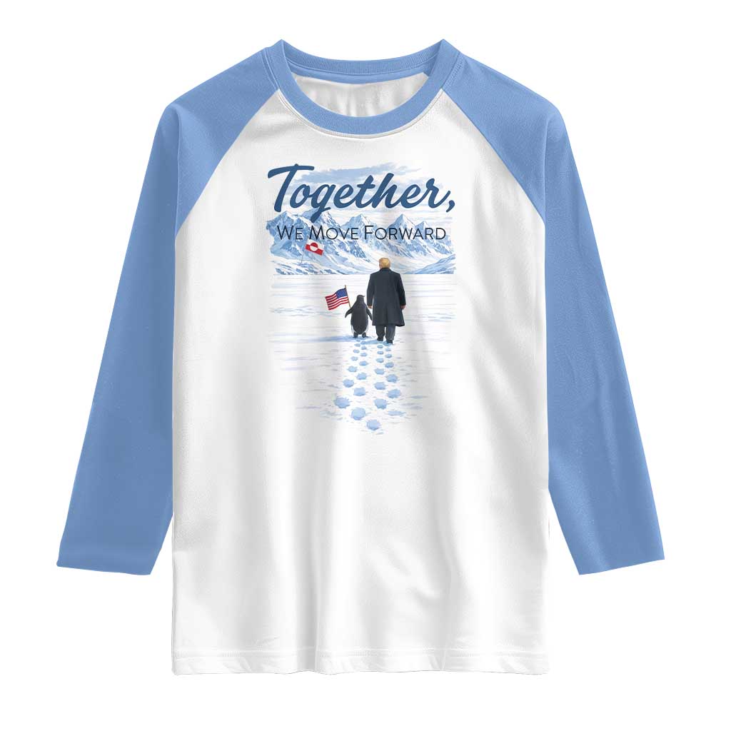 Funny Penguin Protest Raglan Shirt Trump Nihilist Penguin Minimal Political Meme TS14 White Carolina Blue Print Your Wear