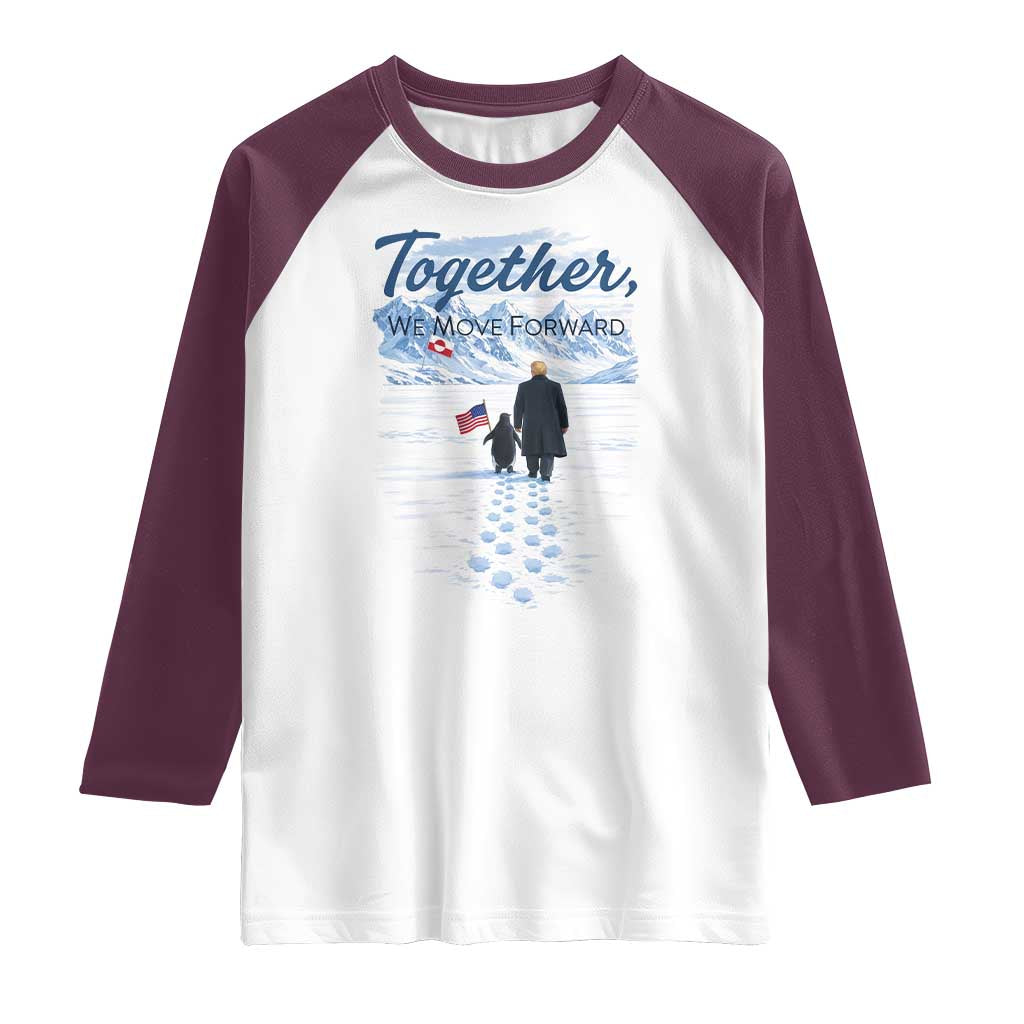 Funny Penguin Protest Raglan Shirt Trump Nihilist Penguin Minimal Political Meme TS14 White Maroon Print Your Wear