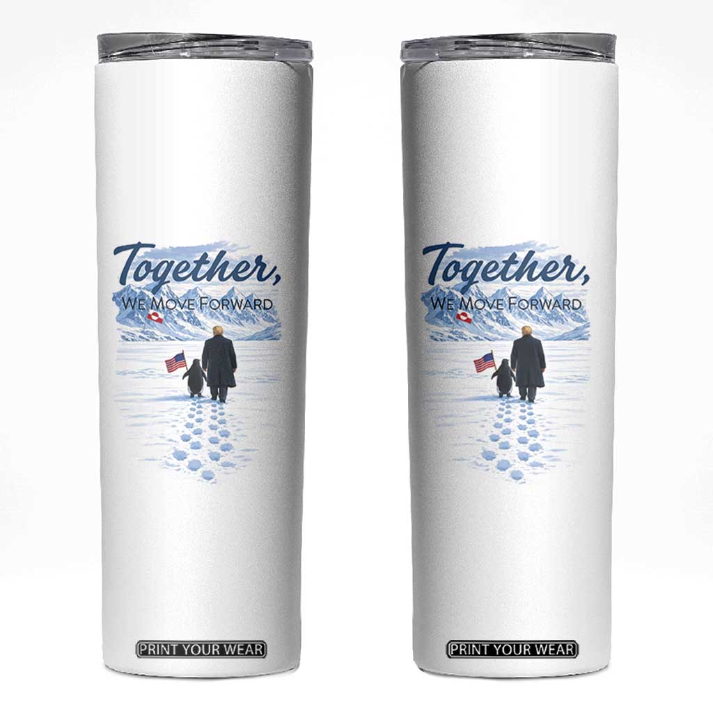 Funny Penguin Protest Skinny Tumbler Trump Nihilist Penguin Minimal Political Meme TS14 White Print Your Wear