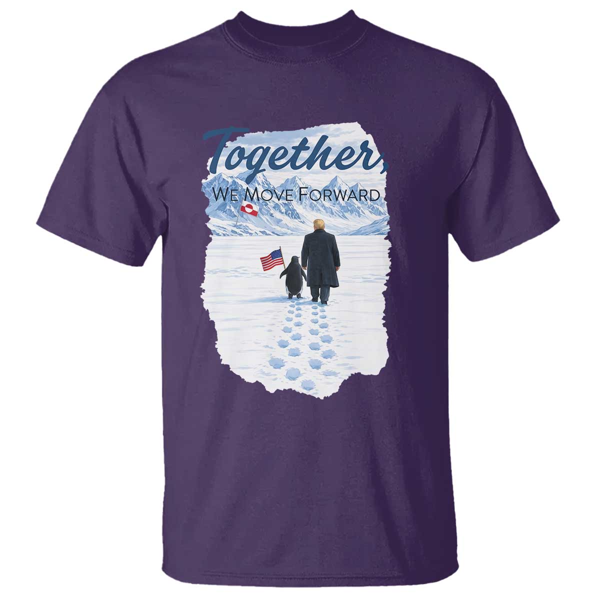 Funny Penguin Protest T Shirt Trump Nihilist Penguin Minimal Political Meme TS14 Purple Print Your Wear
