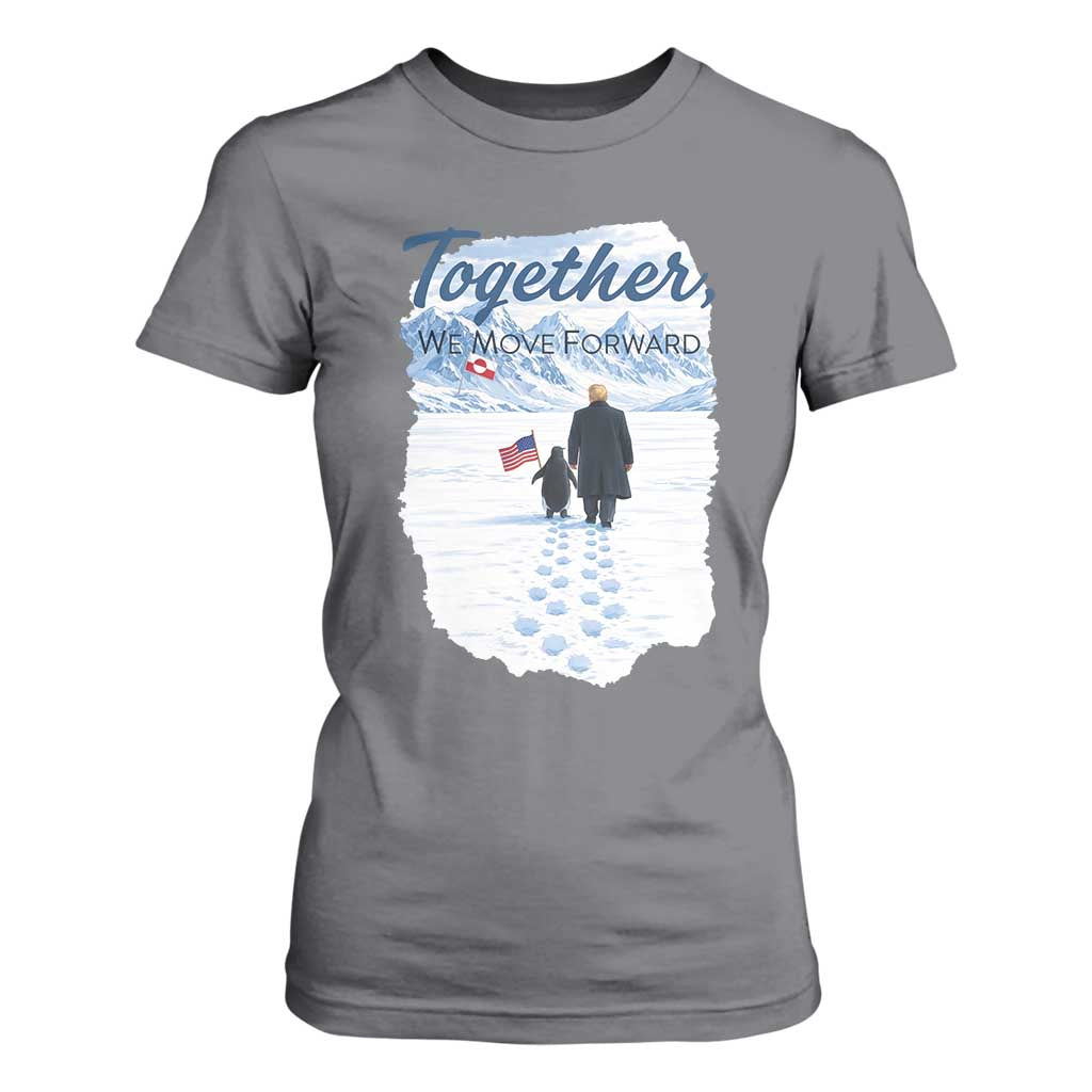 Funny Penguin Protest T Shirt For Women Trump Nihilist Penguin Minimal Political Meme TS14 Charcoal Print Your Wear