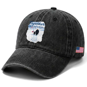Funny Penguin Protest Washed Cotton Baseball Cap Trump Nihilist Penguin Minimal Political Meme TS14 Print Your Wear