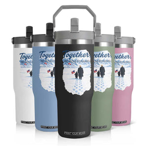 Funny Penguin Protest Flip Straw Tumbler Trump Nihilist Penguin Minimal Political Meme TS14 Print Your Wear