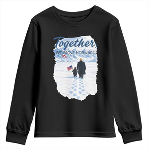Funny Penguin Protest Youth Sweatshirt Trump Nihilist Penguin Minimal Political Meme TS14 Black Print Your Wear