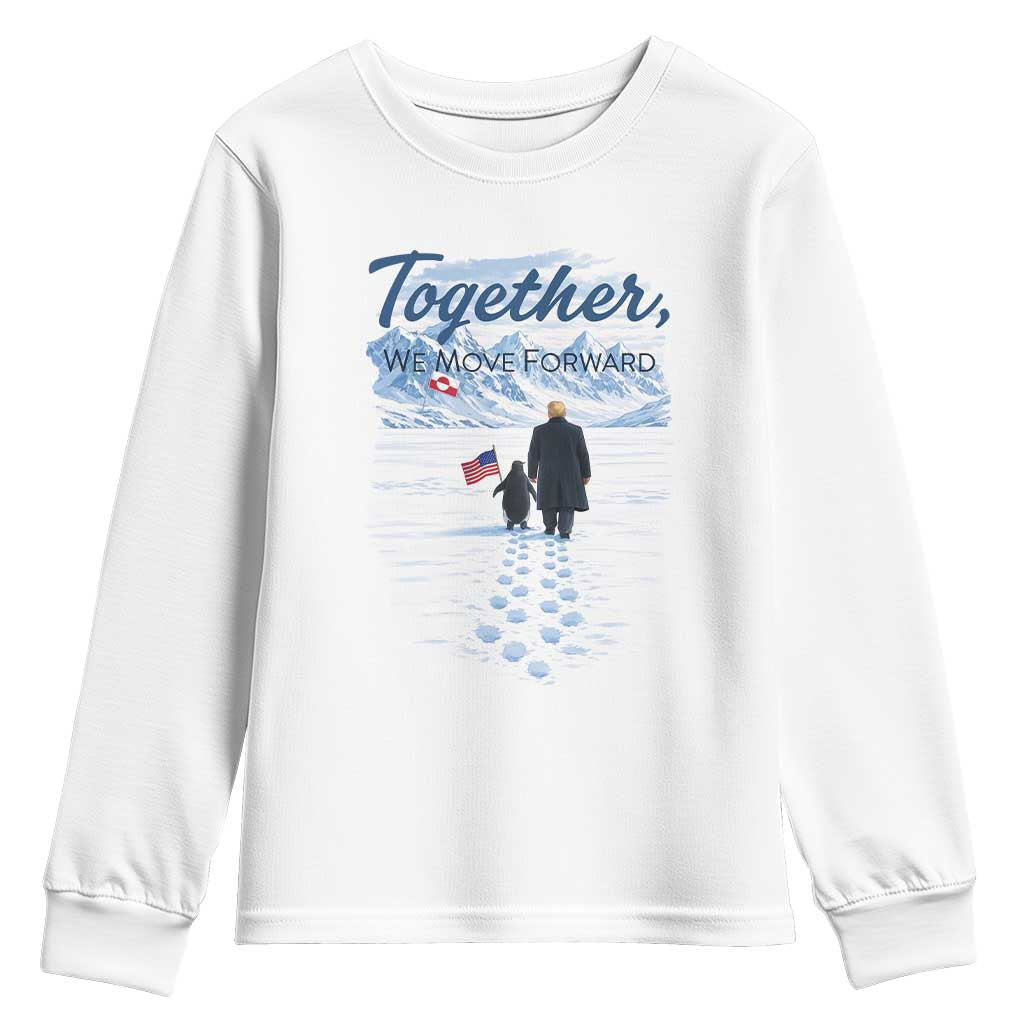Funny Penguin Protest Youth Sweatshirt Trump Nihilist Penguin Minimal Political Meme TS14 White Print Your Wear