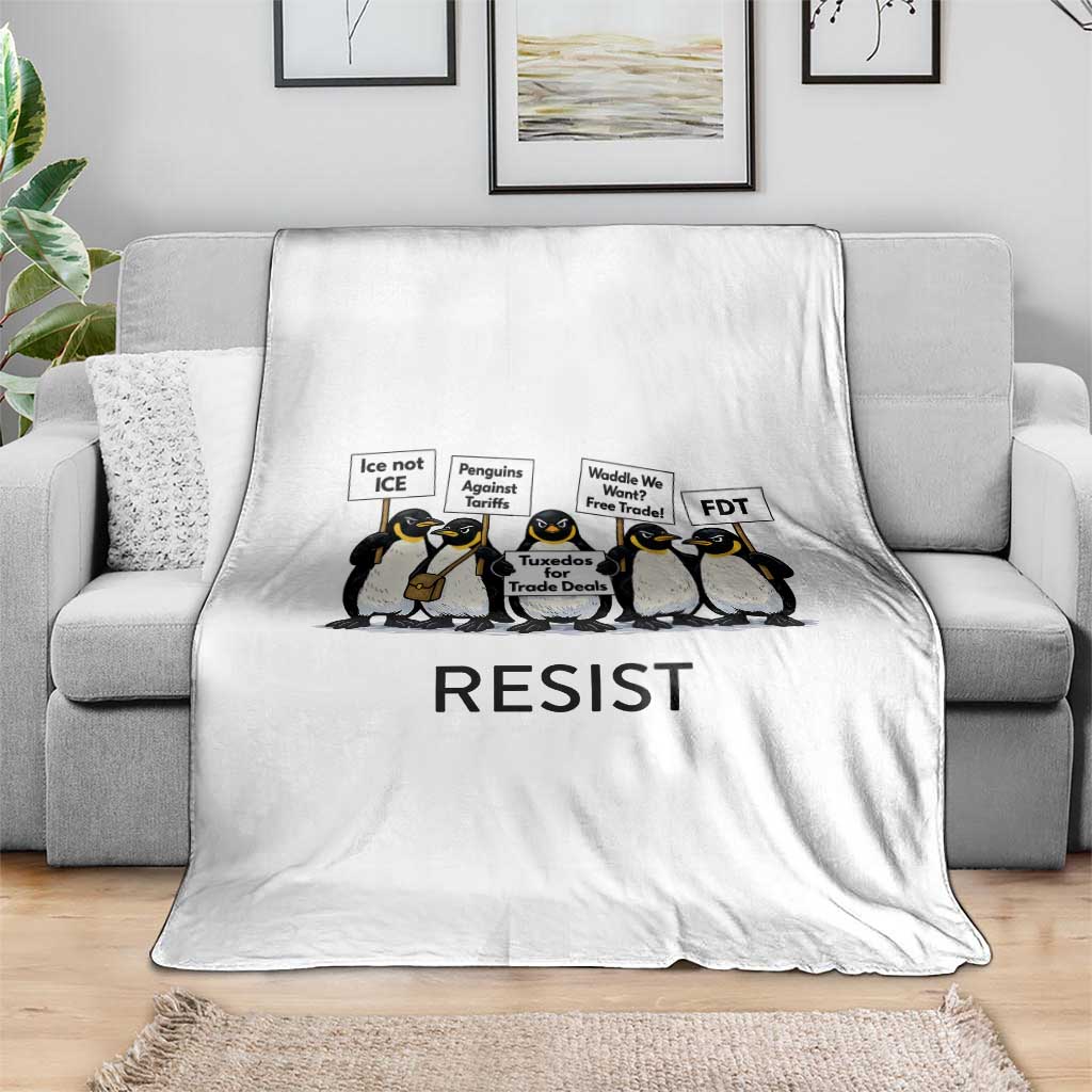 Penguins Resist Throw Blanket Nihilist Penguin Anti-Government Meme TS14 Print Your Wear