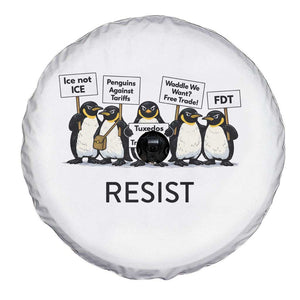 Penguins Resist Spare Tire Cover Nihilist Penguin Anti-Government Meme TS14 Print Your Wear