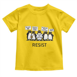 Penguins Resist Toddler T Shirt Nihilist Penguin Anti-Government Meme TS14 Daisy Print Your Wear