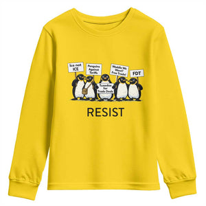 Penguins Resist Youth Sweatshirt Nihilist Penguin Anti-Government Meme TS14 Daisy Print Your Wear
