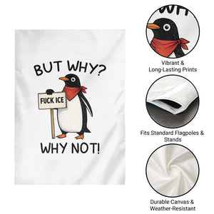 Fck ICE Garden Flag Nihilist Penguin Anti-Government Meme TS14 Print Your Wear