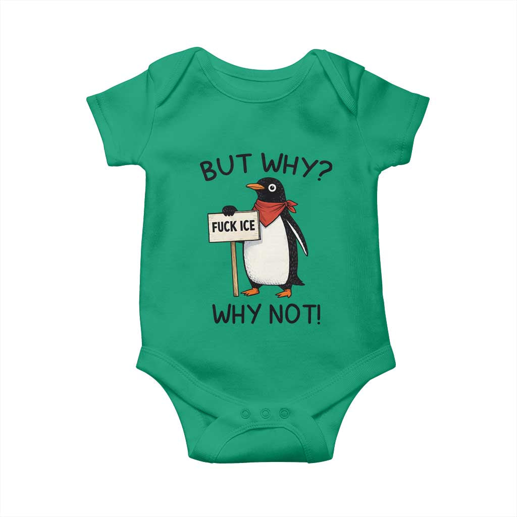 Fck ICE Baby Onesie Nihilist Penguin Anti-Government Meme TS14 Irish Green Print Your Wear