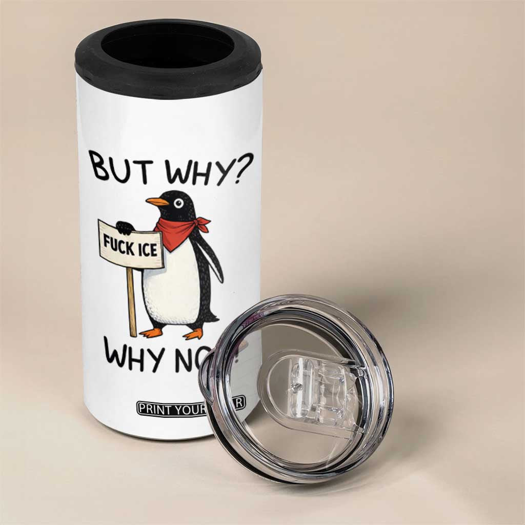 Fck ICE 4 in 1 Can Cooler Tumbler Nihilist Penguin Anti-Government Meme TS14 Print Your Wear