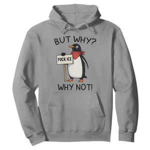 Fck ICE Hoodie Nihilist Penguin Anti-Government Meme TS14 Sport Gray Print Your Wear