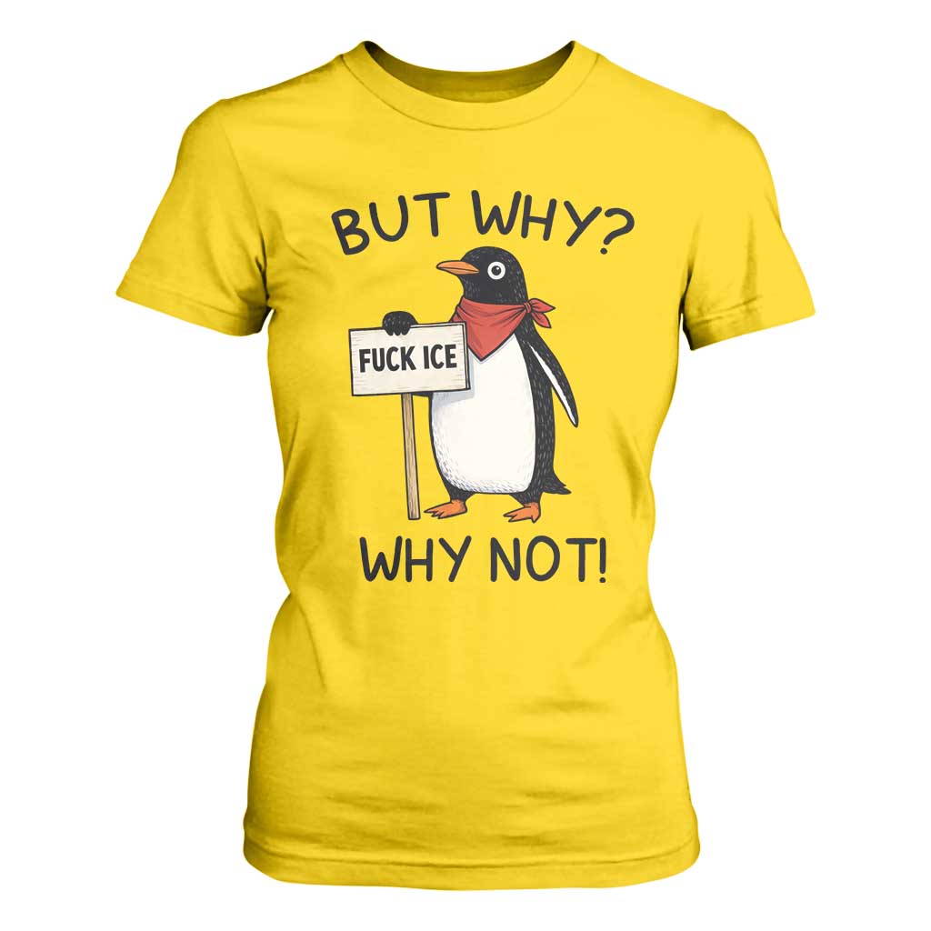 Fck ICE T Shirt For Women Nihilist Penguin Anti-Government Meme TS14 Daisy Print Your Wear