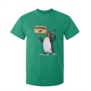 Penguins Resist T Shirt For Kid Flippers Up Protest TS14 Irish Green Print Your Wear