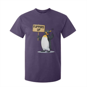 Penguins Resist T Shirt For Kid Flippers Up Protest TS14 Purple Print Your Wear