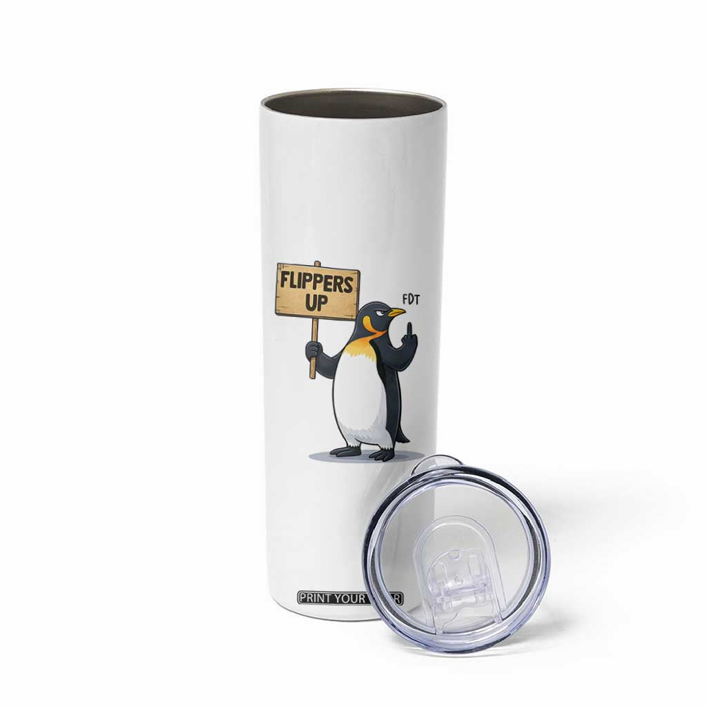 Penguins Resist Skinny Tumbler Flippers Up Protest TS14 Print Your Wear