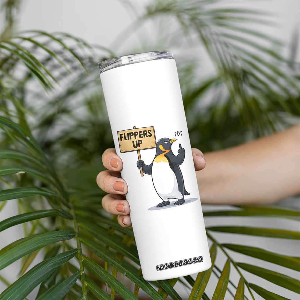 Penguins Resist Skinny Tumbler Flippers Up Protest TS14 Print Your Wear