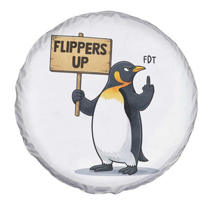 Penguins Resist Spare Tire Cover Flippers Up Protest TS14 Print Your Wear