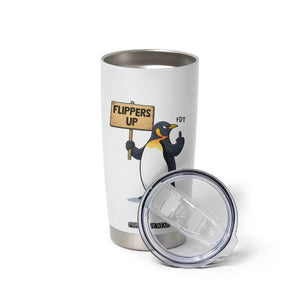Penguins Resist Tumbler Cup Flippers Up Protest TS14 Print Your Wear