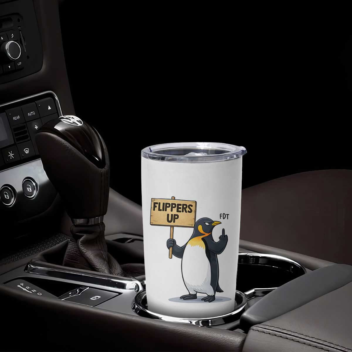 Penguins Resist Tumbler Cup Flippers Up Protest TS14 Print Your Wear