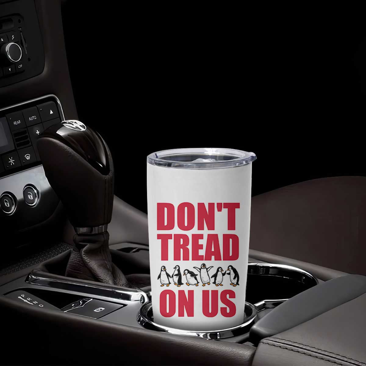Funny Penguins Resist Protest Tumbler Cup Don't Tread On Us TS14 Print Your Wear