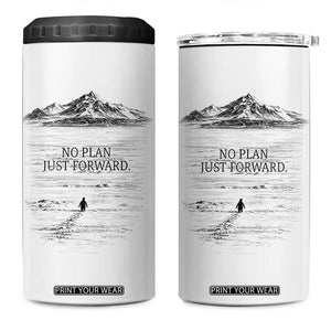 Funny Nihilist Penguin Hiking 4 in 1 Can Cooler Tumbler No Plan Just Forward TS14 One Size: 16 oz White Print Your Wear