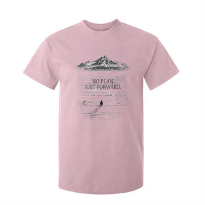 Funny Nihilist Penguin Hiking T Shirt For Kid No Plan Just Forward TS14 Light Pink Print Your Wear