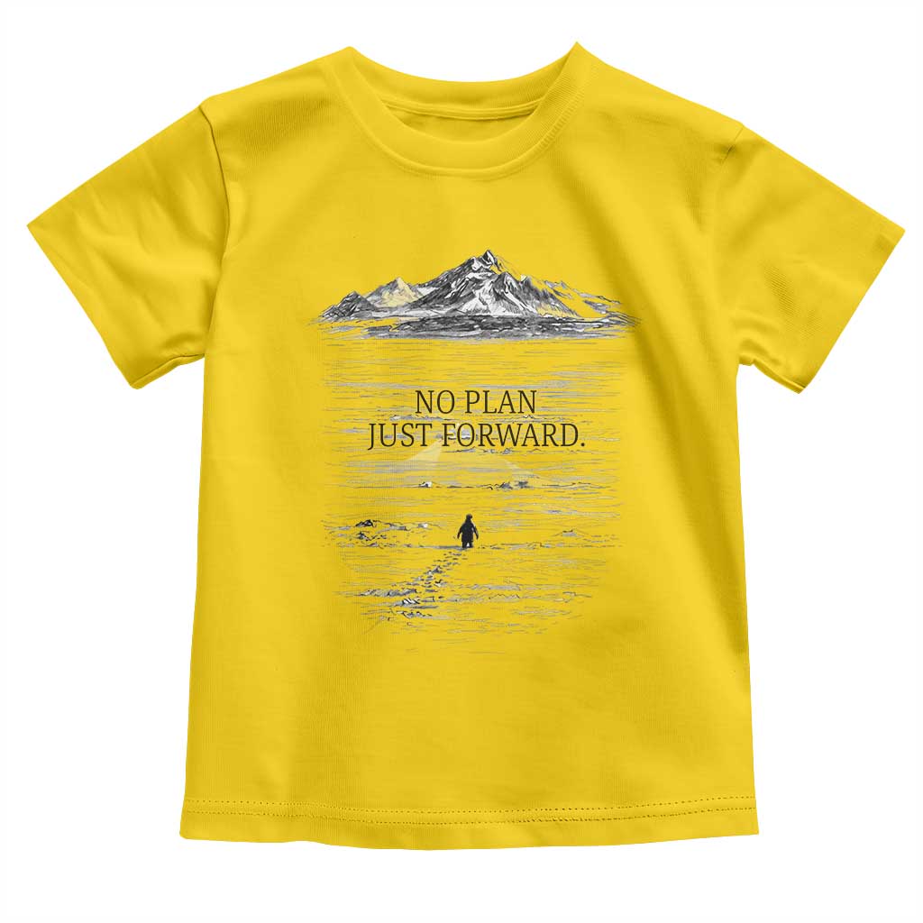 Funny Nihilist Penguin Hiking Toddler T Shirt No Plan Just Forward TS14 Daisy Print Your Wear