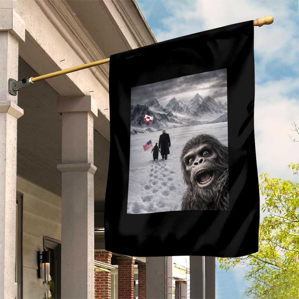 Nihilist Penguin Trump Hiking Mountains Garden Flag Funny Bigfoot Selfie But Why TS14 Print Your Wear