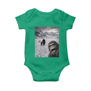Nihilist Penguin Trump Hiking Mountains Baby Onesie Funny Bigfoot Selfie But Why TS14 Irish Green Print Your Wear