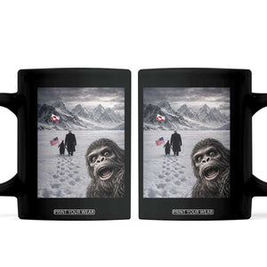 Nihilist Penguin Trump Hiking Mountains Coffee Mug Funny Bigfoot Selfie But Why TS14 Black Print Your Wear