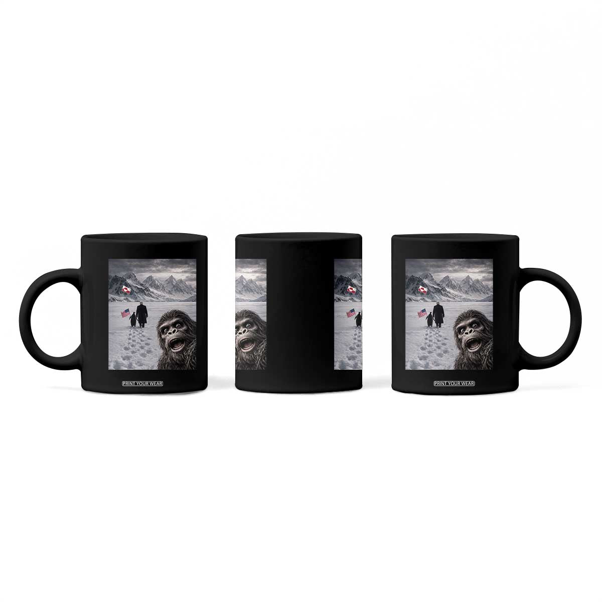Nihilist Penguin Trump Hiking Mountains Coffee Mug Funny Bigfoot Selfie But Why TS14 Print Your Wear