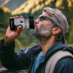 Nihilist Penguin Trump Hiking Mountains 4 in 1 Can Cooler Tumbler Funny Bigfoot Selfie But Why TS14 Print Your Wear