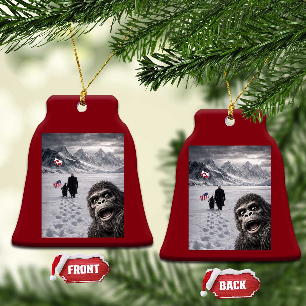 Nihilist Penguin Trump Hiking Mountains Ceramic Ornament Funny Bigfoot Selfie But Why TS14 Print Your Wear