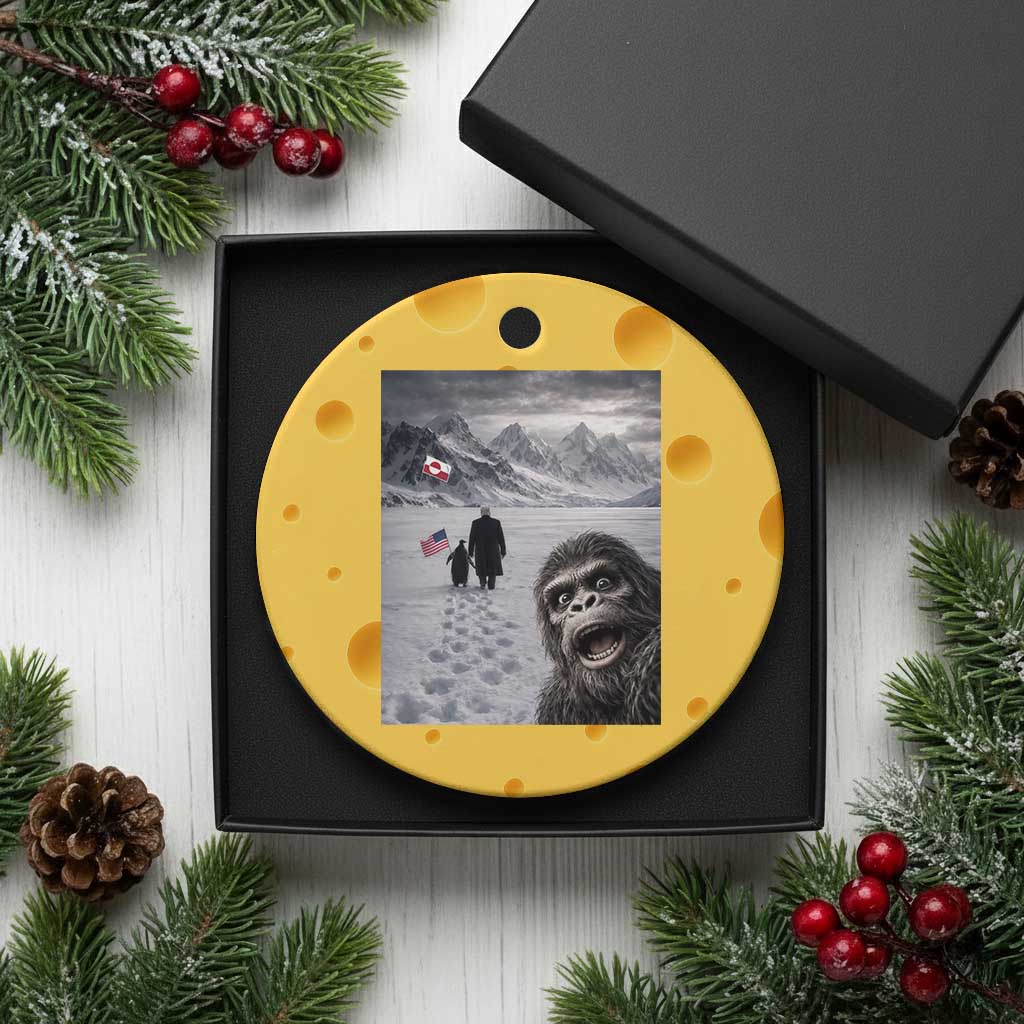 Nihilist Penguin Trump Hiking Mountains Ceramic Ornament Funny Bigfoot Selfie But Why TS14 1pc Yellow Cheese Print Your Wear