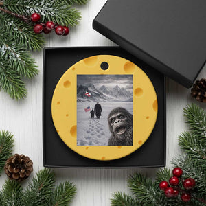 Nihilist Penguin Trump Hiking Mountains Ceramic Ornament Funny Bigfoot Selfie But Why TS14 1pc Yellow Cheese Print Your Wear