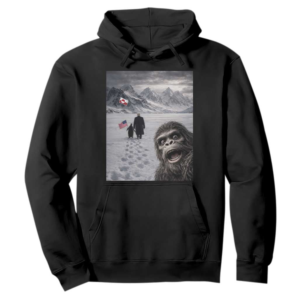 Nihilist Penguin Trump Hiking Mountains Hoodie Funny Bigfoot Selfie But Why TS14 Black Print Your Wear